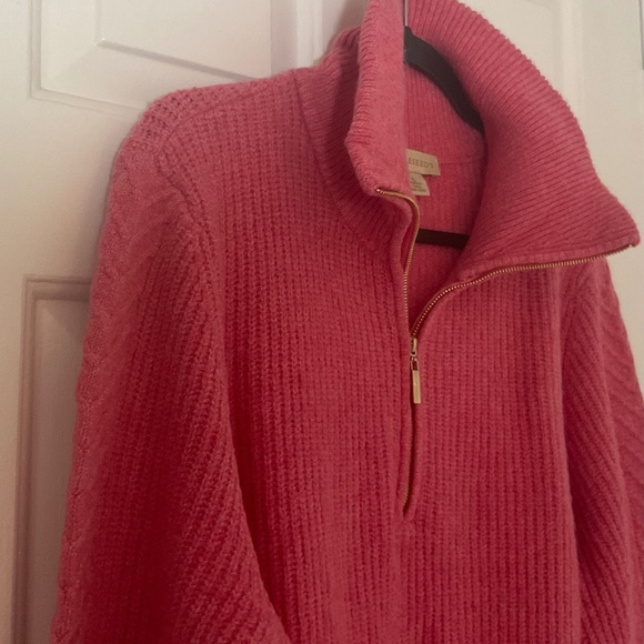 Quarter Zip Sweater - Pink NWOT - Picture 4 of 15